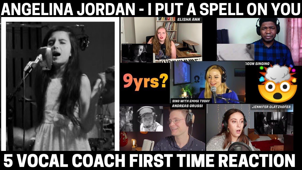 5 VOCAL COACH FIRST TIME REACTION TO ANGELINA JORDAN - I PUT A SPELL ON YOU | 