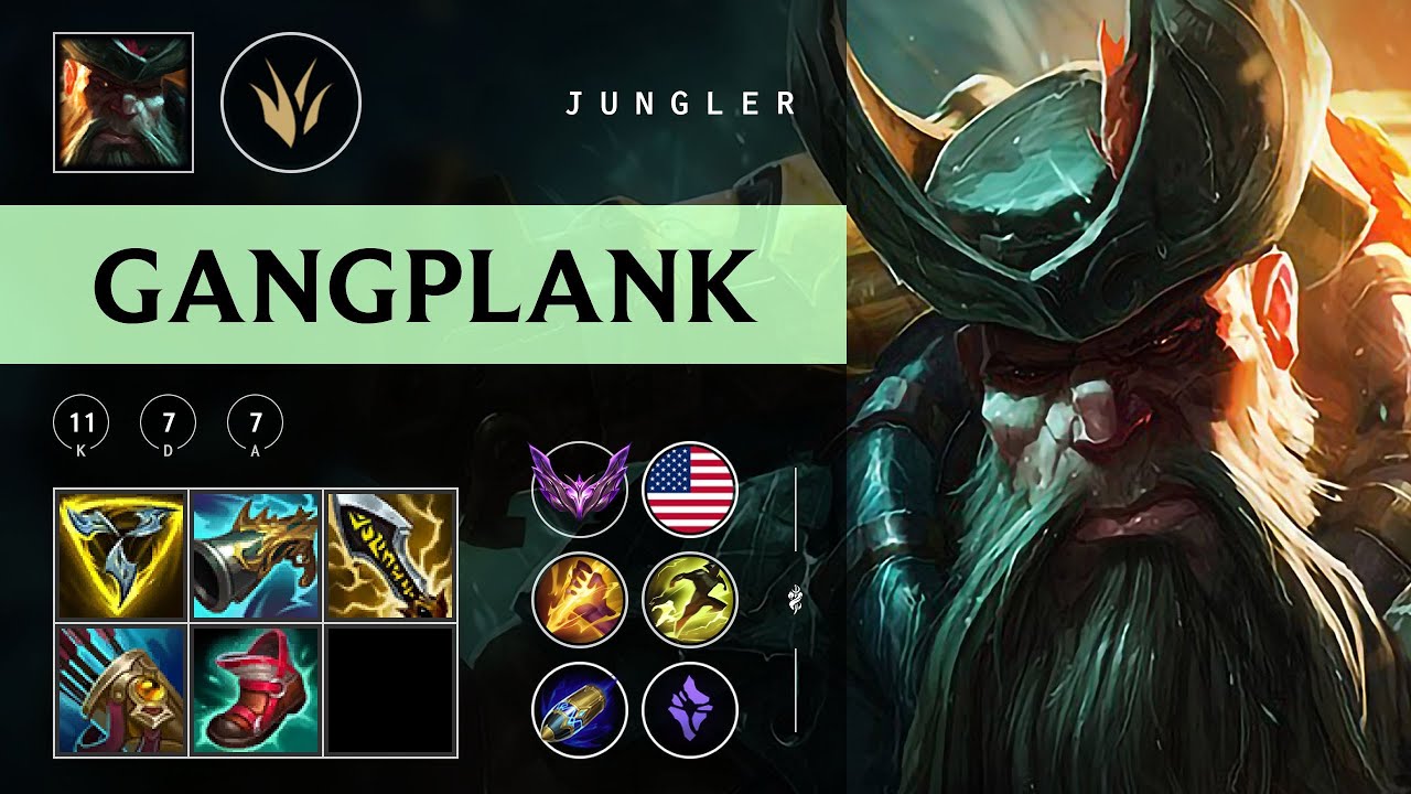 Gangplank Jungle vs Shaco - NA Master Patch 25.23