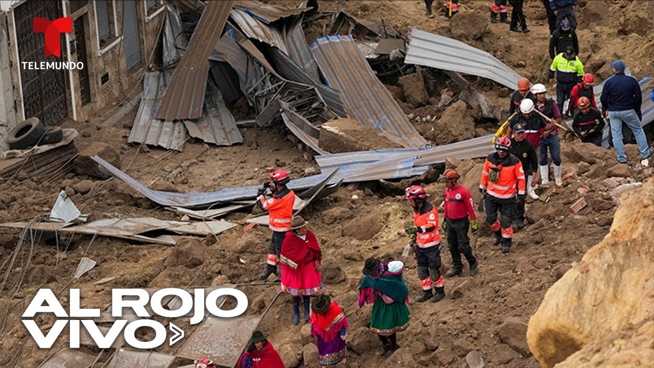 Se derrumba parte de un cerro en Ecuador dejando decenas de muertos y heridos