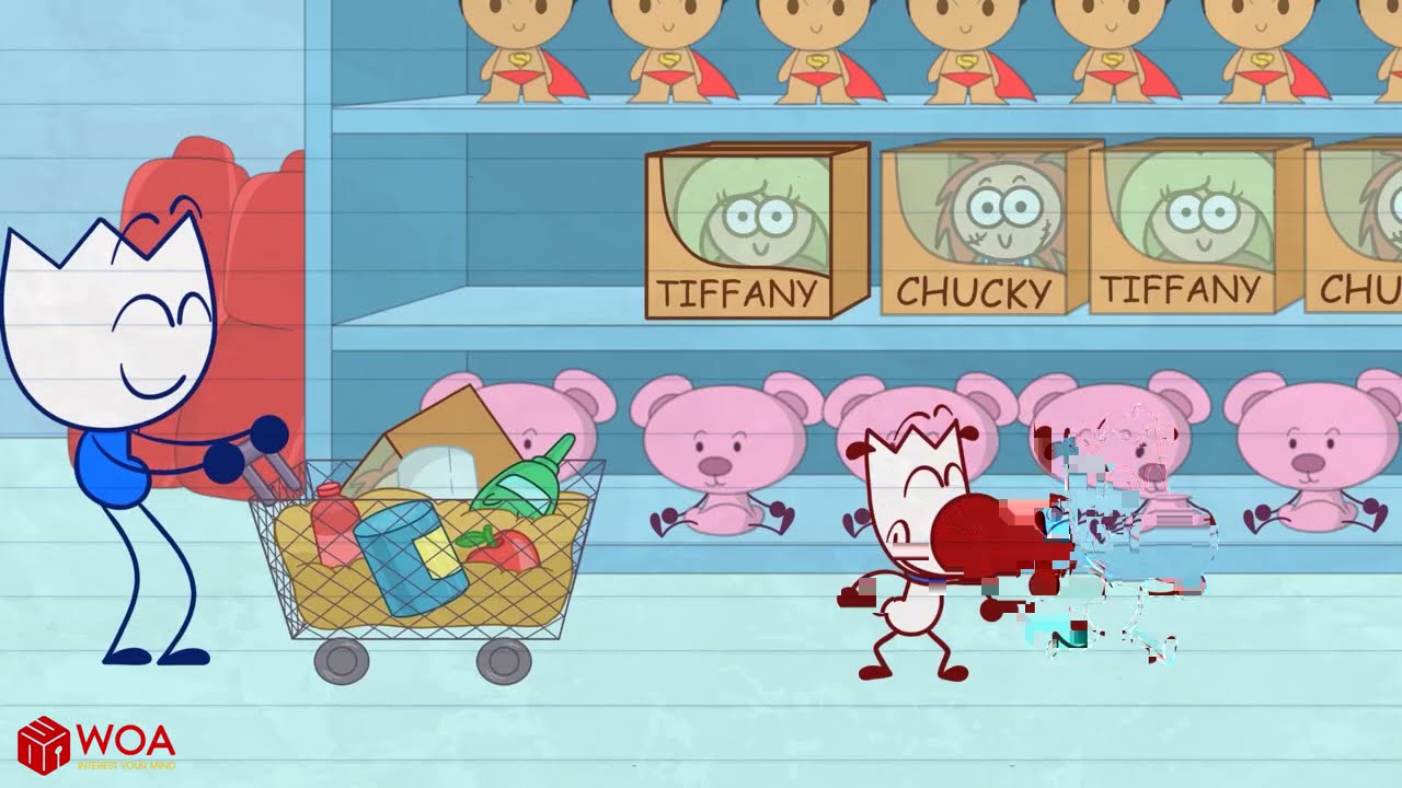 Max Gets The Wrong Doll - HORROR SHOPPING HAUL - Funny Animated Film