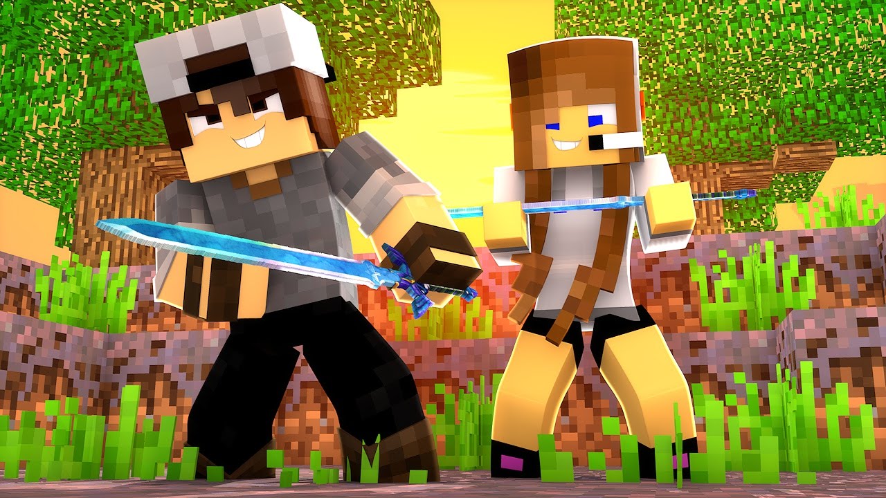 Minecraft: SORTE NO PVP - ESPADA REALISTA!
