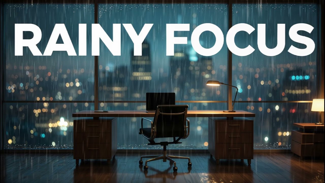 Rainy Focus LoFi 🌧️ Deep Concentration Beats for Night Work