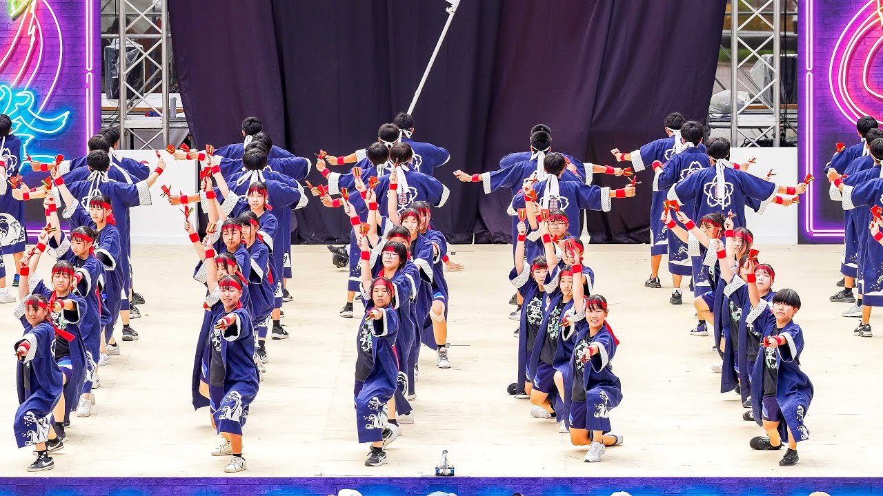 [4K] 稲沢市立大里中学校　にっぽんど真ん中祭り 2024 どまつり 土曜日 (中央)