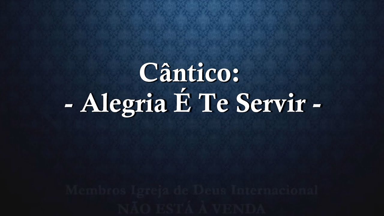Alegria é Te Servir - Ligaya_y Maglingkod - Cifrado.