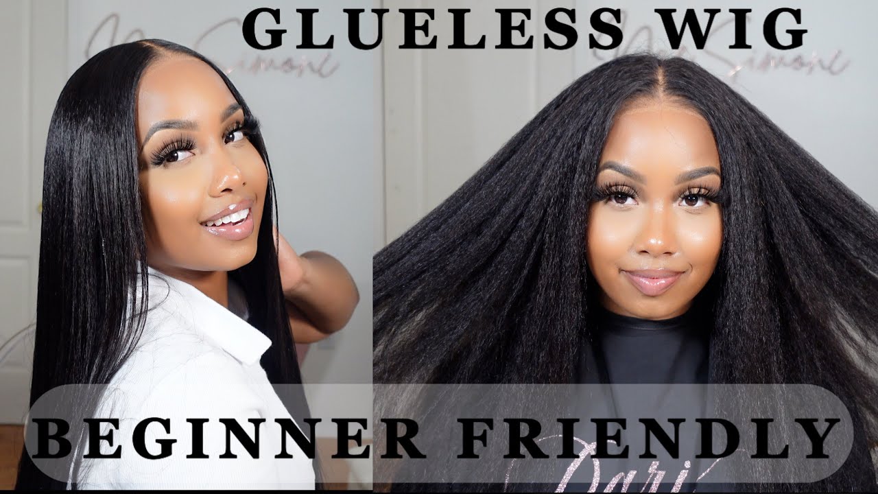 Glueless Kinky Straight Closure Wig Install || Ft. 