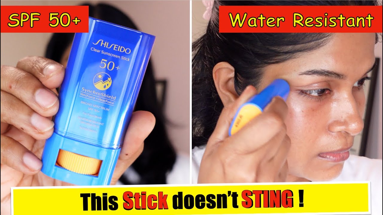 Shiseido Clear Sunscreen Stick SPF 50+ Review | Chemical Sunscreen That Doesn’t Sting Eyes !