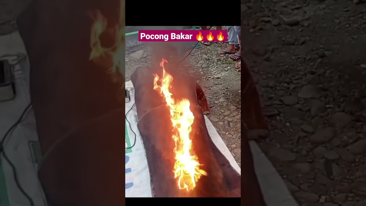 Pocong Bakar dikasih Mayones #shorts #viralshorts #pocong