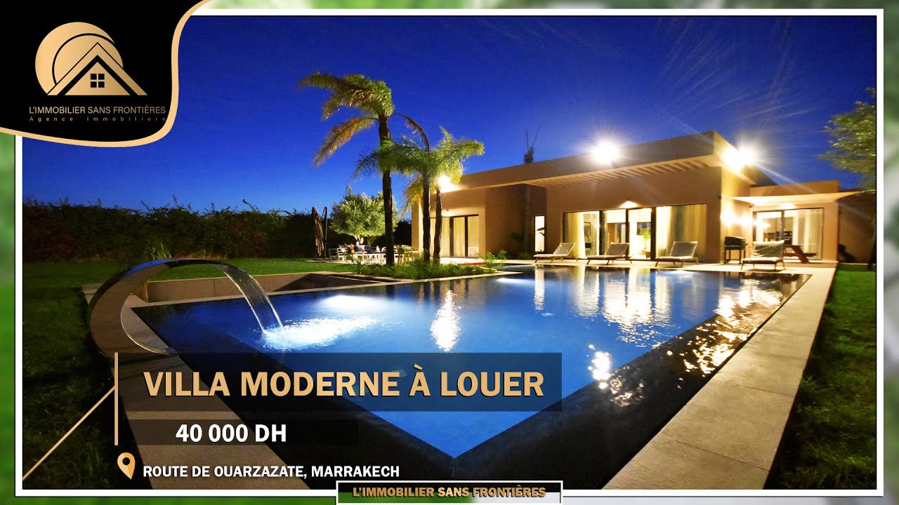 Villa Moderne à louer sur la route Ouarzazate Marrakech