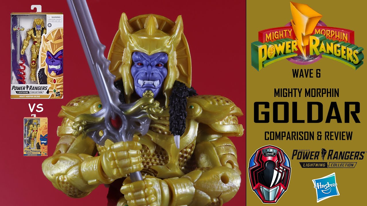 Power Rangers Lightning Collection Wave 6 GOLDAR vs GameStop Exclusive Goldar Comparison & Review