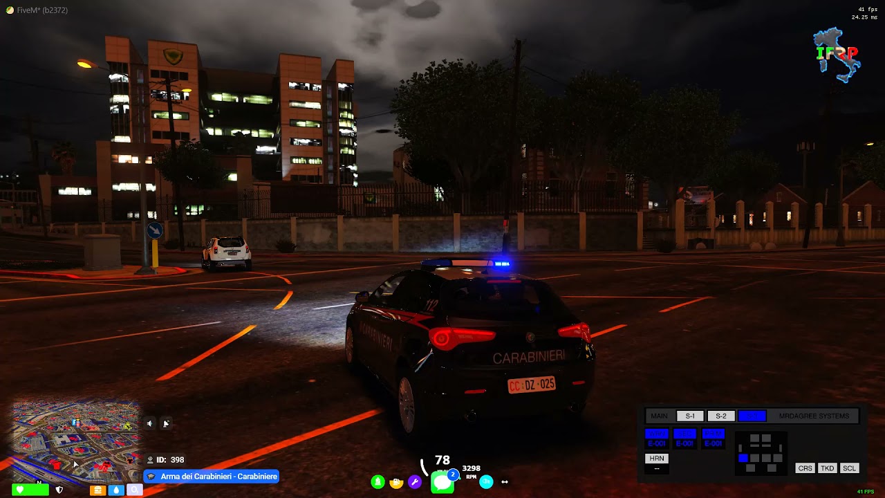 Italy full RP  Folle Inseguimento in città ! Arma dei Carabinieri