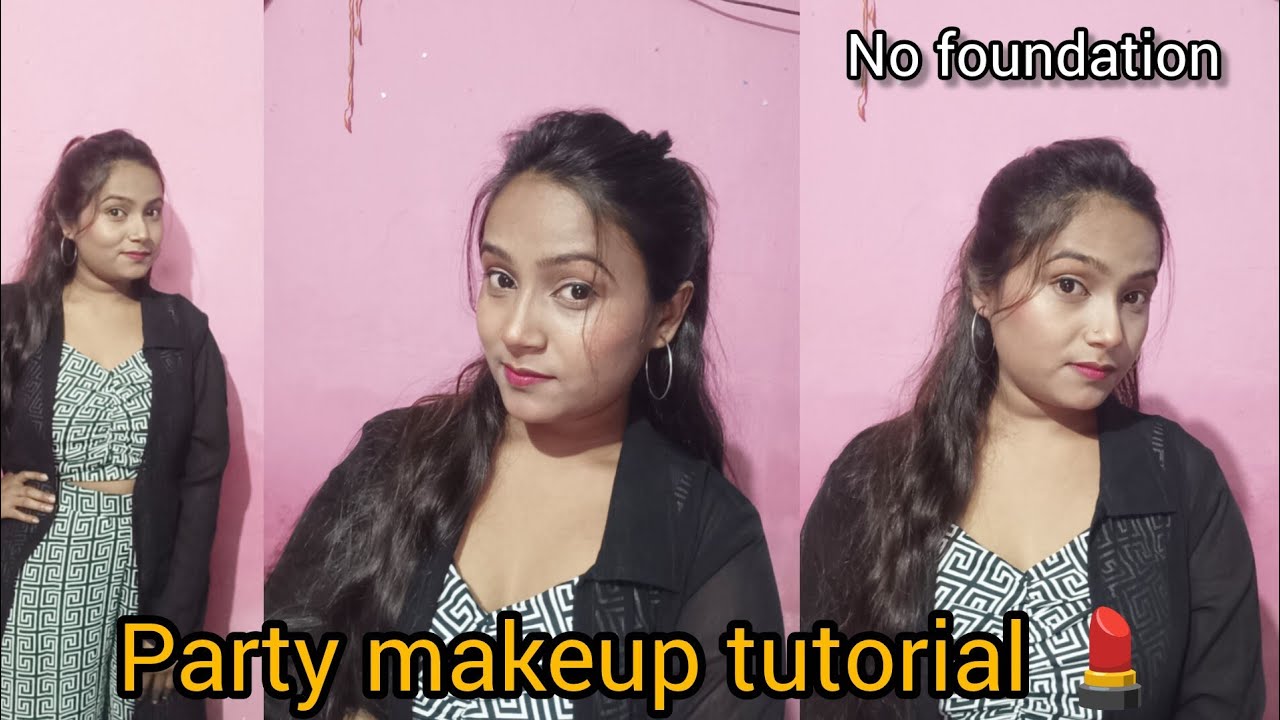 Party Makeup Tutorial for Beginners | Step by Step Easy Glam Look affordable product 💄✨