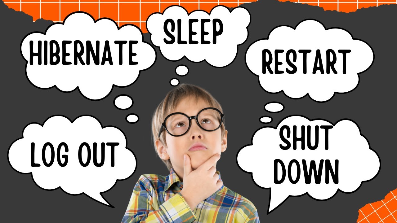 نصائح مهمة لازم تعرفها قبل ما تقفل الكمبيوتر بتاعك.الفرق بين sleep و hibernate و shut down و restart