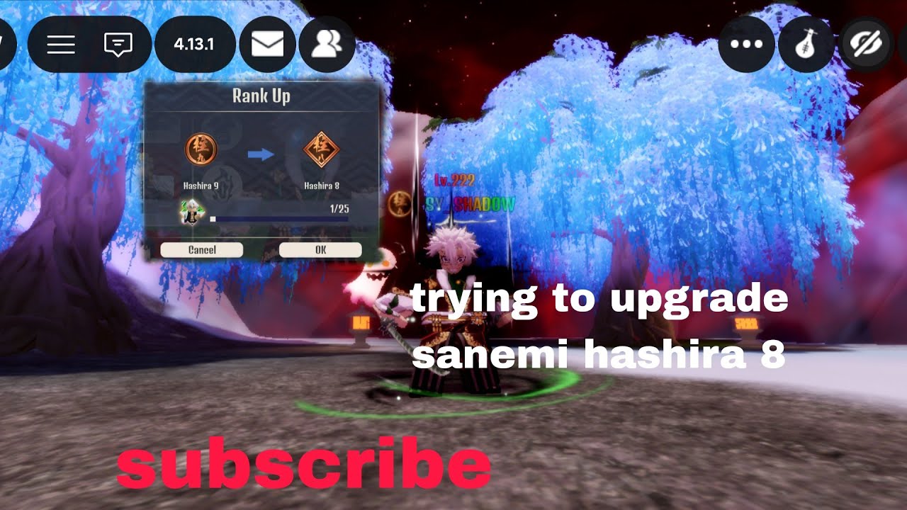 DEMON SOUL SIMULATOR trying to sanemi upgrade hashira 8 subscribe