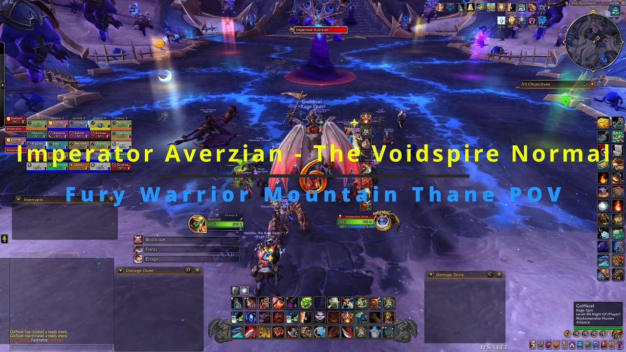 IMPERATOR AVERZIAN DOWN! ⚔️ Normal The Voidspire Fury Warrior PoV Mountain Thane
