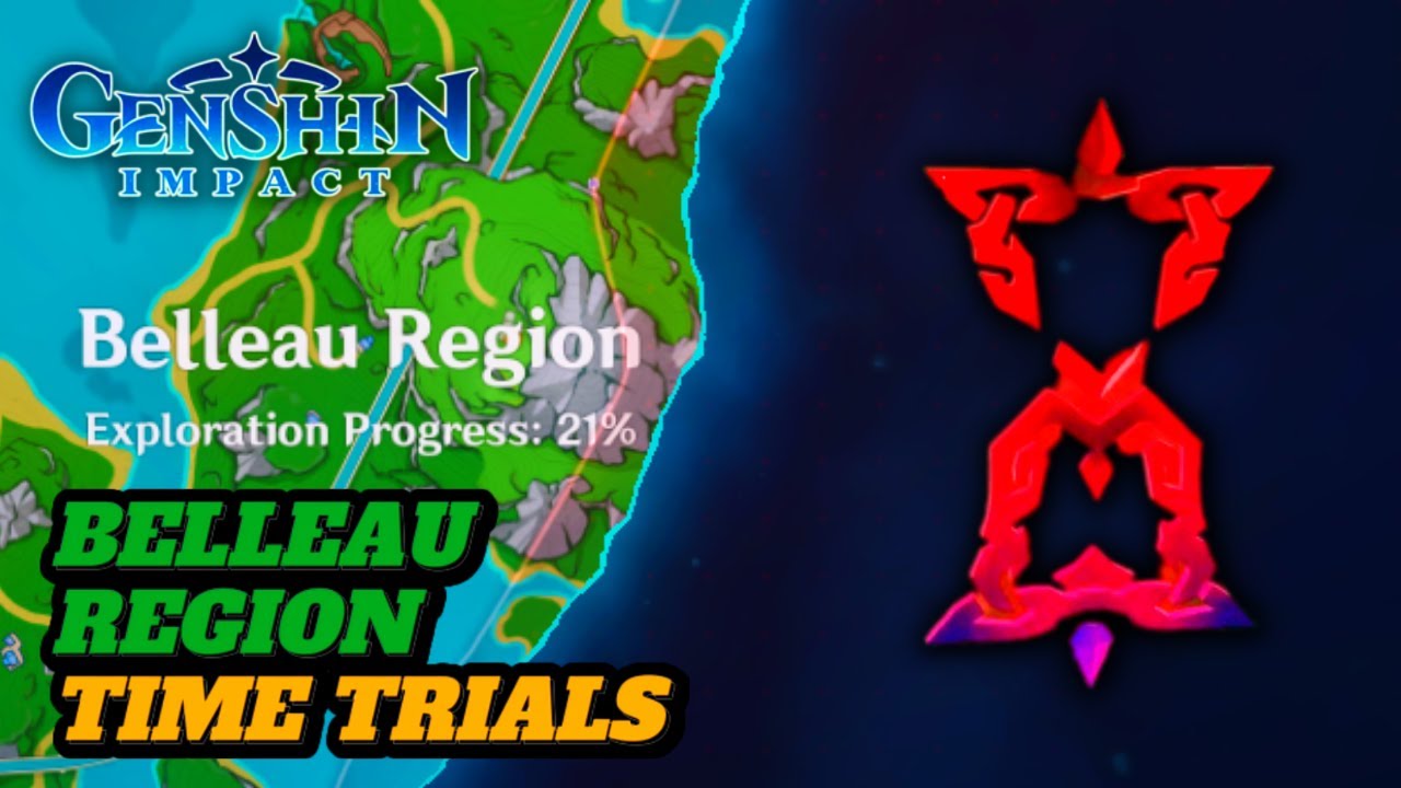 TIME TRIAL LOCATIONS NEAR BELLEAU REGION! (GUIDE) | Genshin Impact