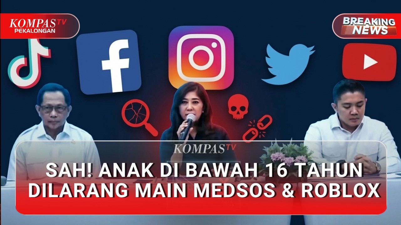 BREAKING NEWS - 8 Platform Termasuk Roblox Dibatasi untuk Anak: Pemerintah Ungkap Alasannya