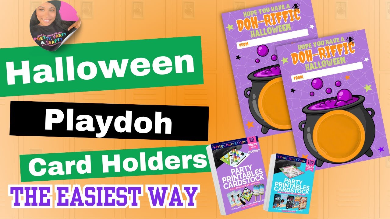 Держатели для карточек Play-Doh на Хэллоуин — ЛЕГКО СДЕЛАТЬ!