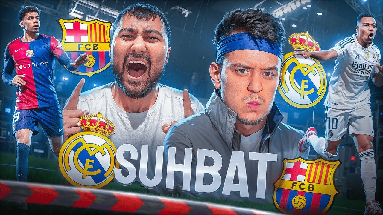 2:1🔴REAL MADRID - BARCELONA🔴EL-CLASICO HAQIDA JONLI EFIR! FEZOT VA ROMA #realmadrid #barcelona