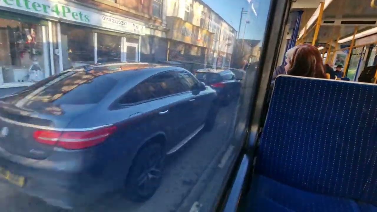 Supertram Ride, Yellow Route, Middlewood P&R to Meadowhall, unit 107, 19/12/24