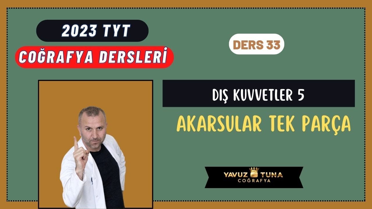 DIŞ KUVVETLER 5 (Akarsular) #coğrafya #tytcoğrafya #kpsscoğrafya #tyt #yks