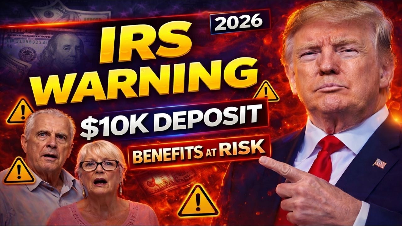 2026 IRS Warning Seniors Depositing $10K Could Lose Benefits