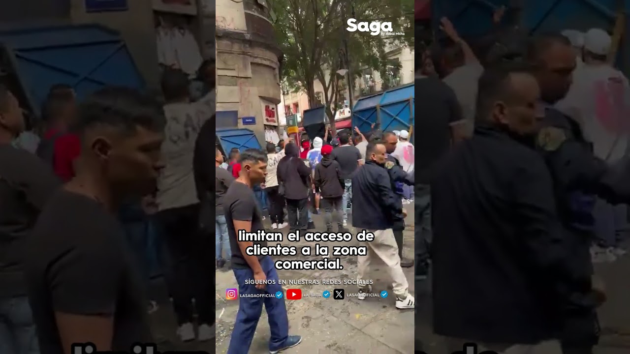 &iexcl;FURIA en el Z&Oacute;CALO! Comerciantes DESAF&Iacute;AN al gobierno y DERRIBAN vallas
