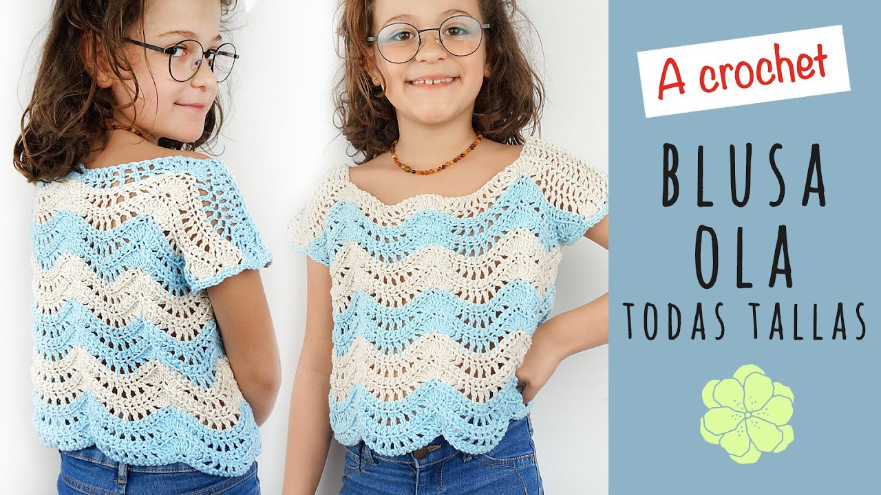 COMO tejer una blusa a crochet facil y rapido todas las tallas paso a paso