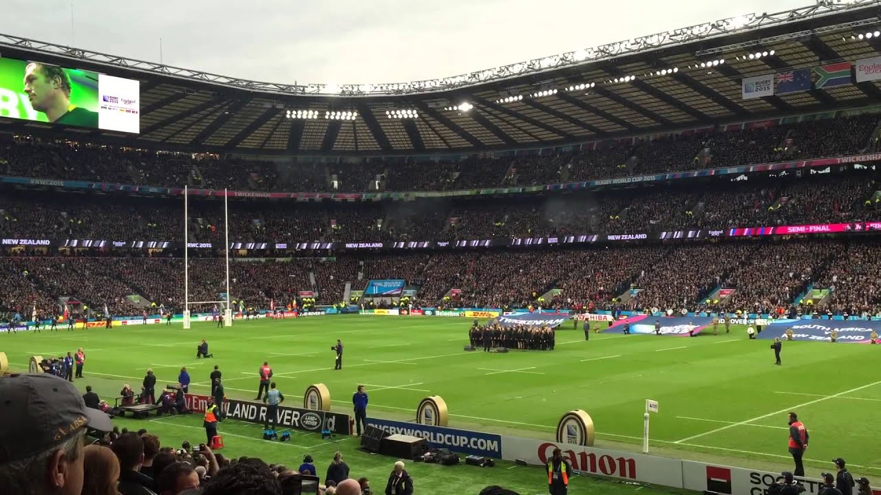 Rugby World Cup 2015 Semi Final entrance and fireworks - New Zealand All Blacks vs South Africa