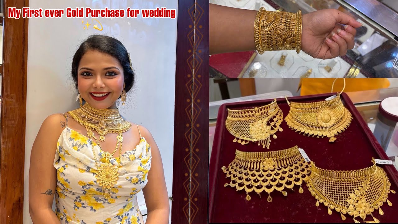 Gold Jewellery Shopping for My Wedding ♥️✨| Dhanteras Special Bridal Jewellery | Gems Palace 