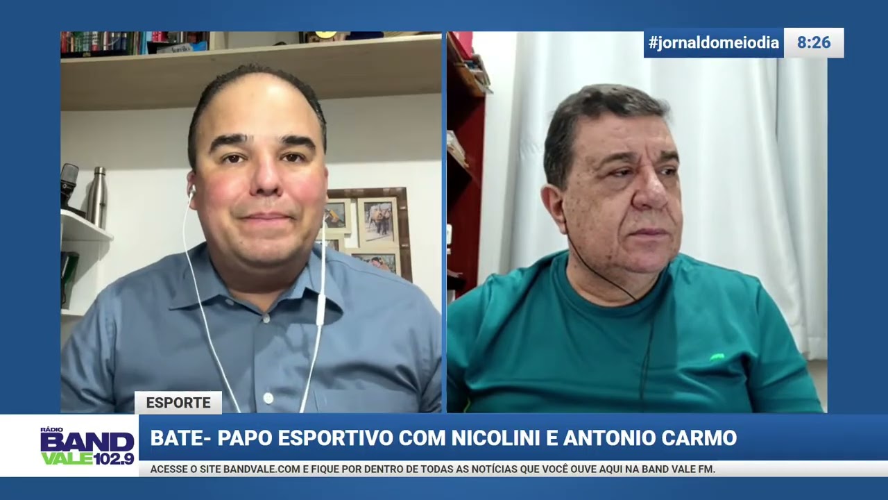 Bate-papo esportivo com Nicolini e Antonio Carmo - 18 de março de 2026