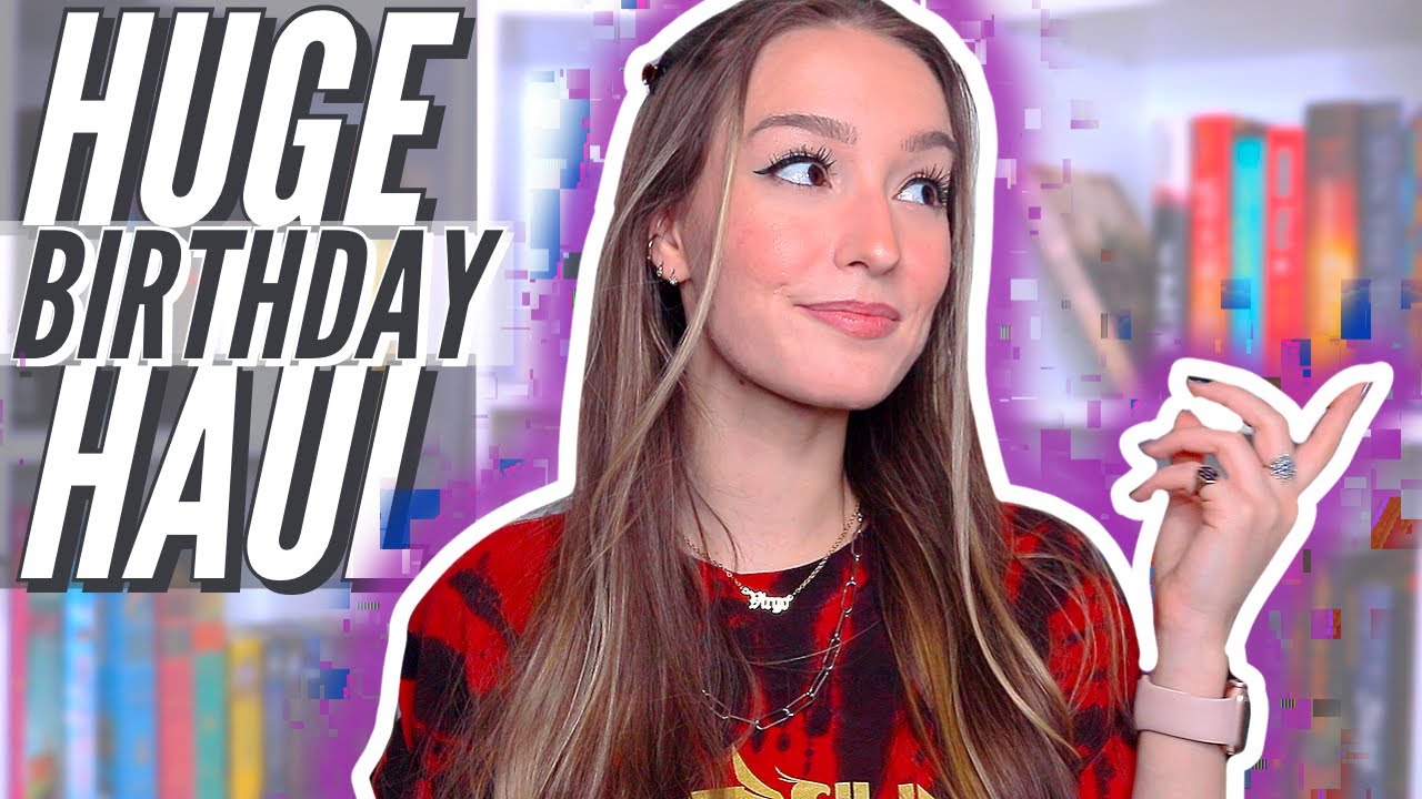 HUGE BIRTHDAY BOOK HAUL (&thank you 🖤)