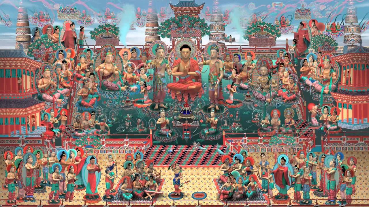 繪動敦煌  220窟 阿彌陀淨土繪動經變圖