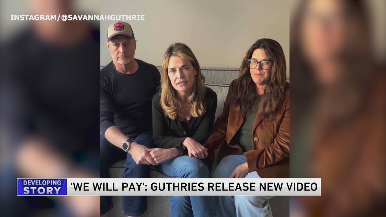 'We will pay': Savannah Guthrie agrees to pay ransom, pleads for mother's safe return in new video