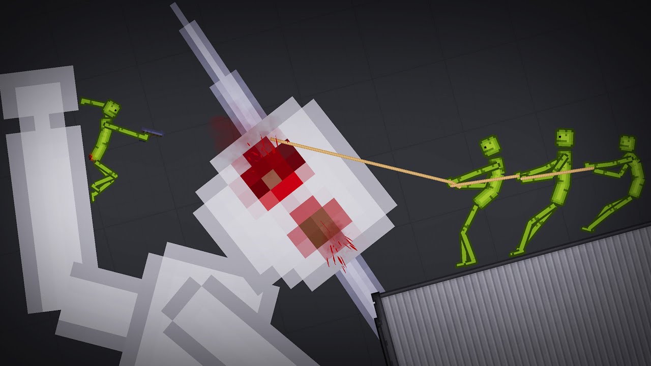 Melons Fight with Giants in People Playground