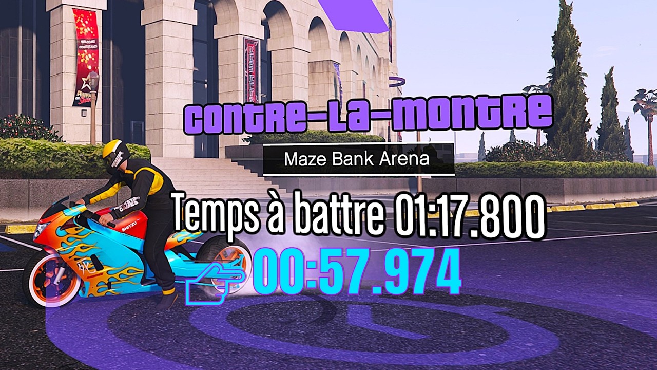 GTA Time Trial - Maze Bank Arena - Fastest way. HSW Hakuchou Drag / PS5. Contre la Montre