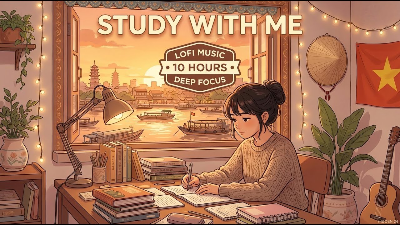 10 HOURS Study With Me at HIDDEN 24 ☕ Lofi Hip Hop Mix - DEEP FOCUS for Ultimate Productivity