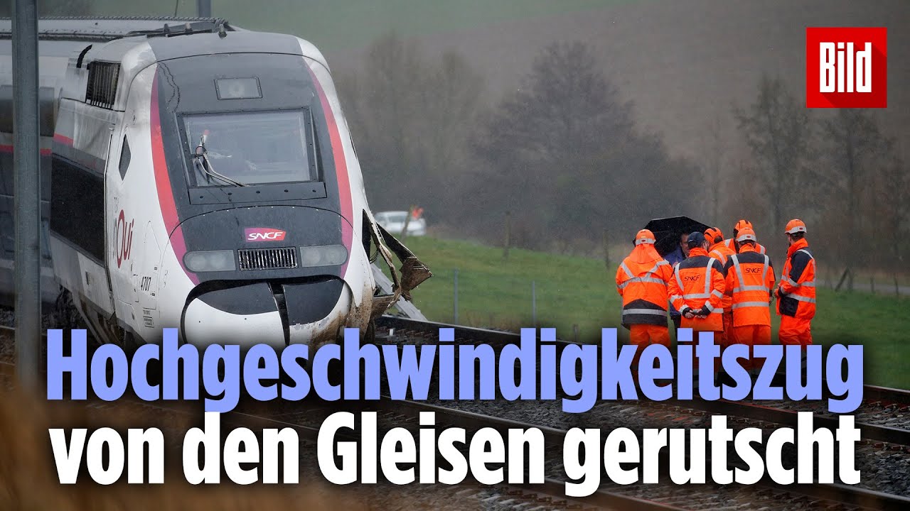 Hochgeschwindigkeitszug mit 348 Fahrg&auml;sten entgleist &ndash; es gibt mehrere Verletzte