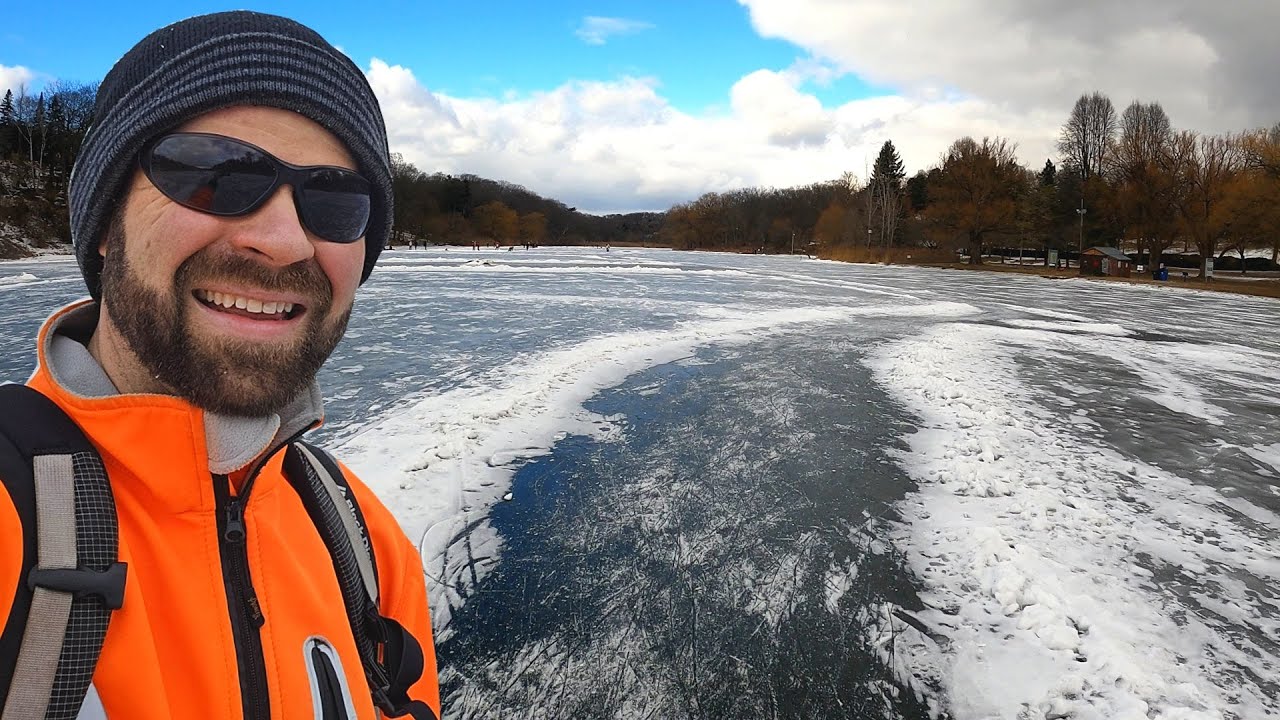 Skating on Grenadier Pond - High Park - Toronto