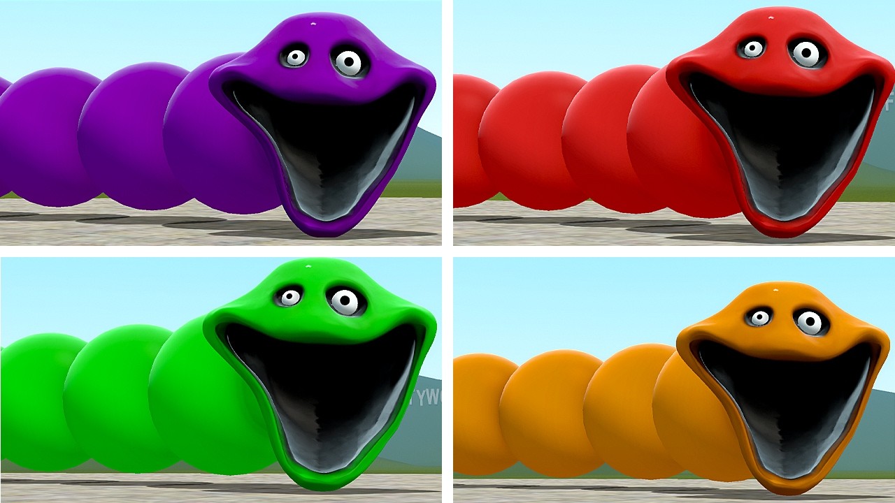 SURVIVING THE NEW ROBLOX HUNGRY COLORFUL WORM In Garry's Mod!