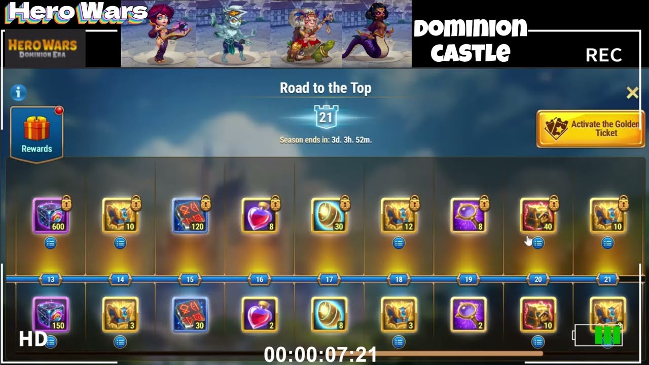 Hero Wars Dominion Castle #P2 PC Epic Rewards