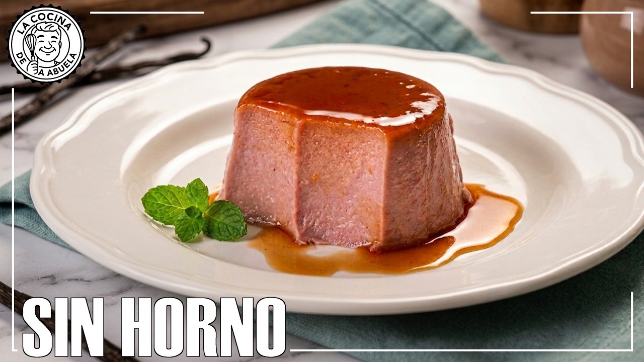 🍮 Flan de Ar&aacute;ndanos 😋 | Solo 4 Ingredientes, Sin Horno y Listo en Minutos