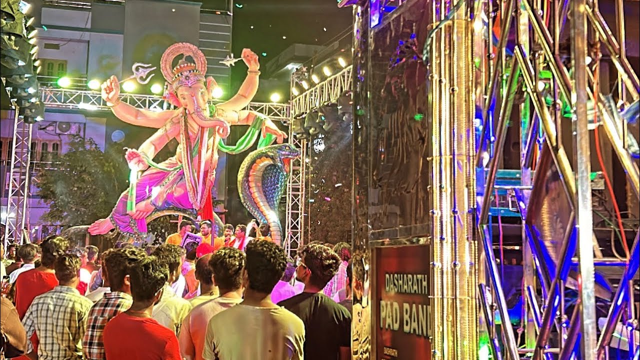 Dasharath pad band at Kukatpally ￼￼ #dasrathpadband #viral #ganpati #maharaj  #viralvideo #2023
