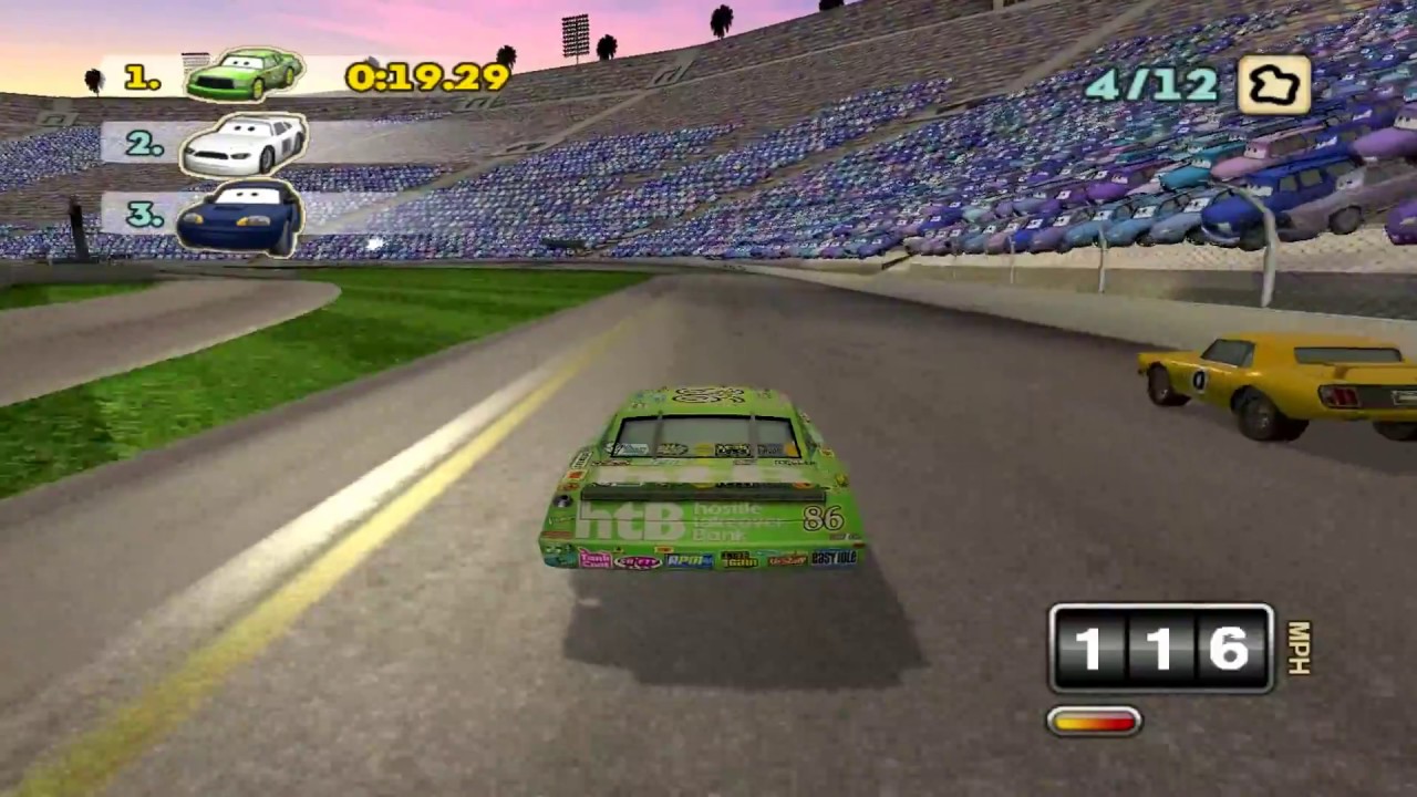 Cars Mater National Hi Ostane - Mod Gameplay: Chick Hicks (los_angeles_international_speedway)