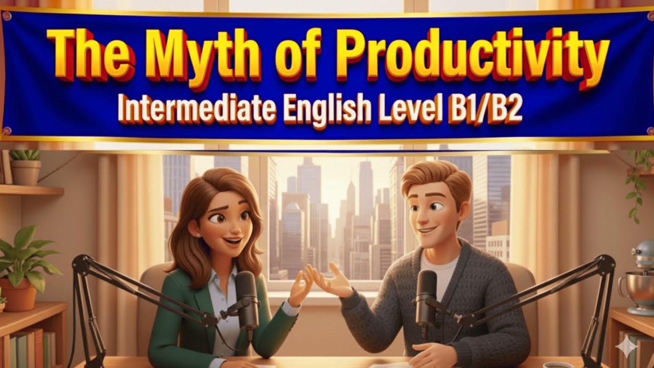 The Myth of Productivity | English podcast for intermediate learners (Level B1-B2)