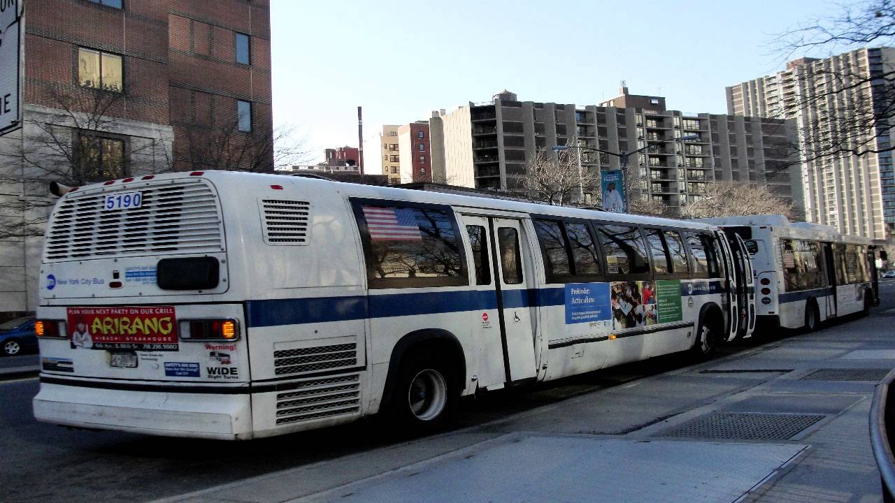 MTA New York City Bus: 1999 RTS NovaBus #5190 B41 Limited recording!