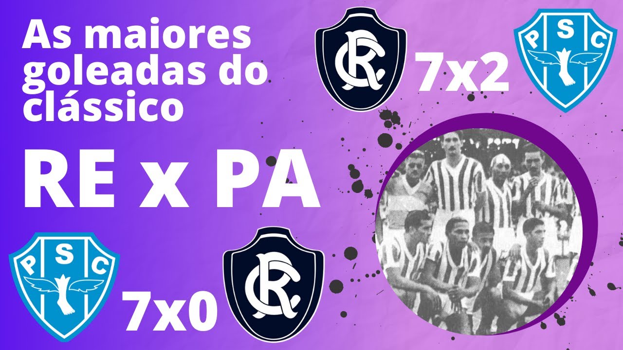 AS MAIORES GOLEADAS DO CL&Aacute;SSICO RExPA - PAYSANDU 7x0 REMO - REMO 7x2 PAYSANDU - O REMO FEZ 7x0?