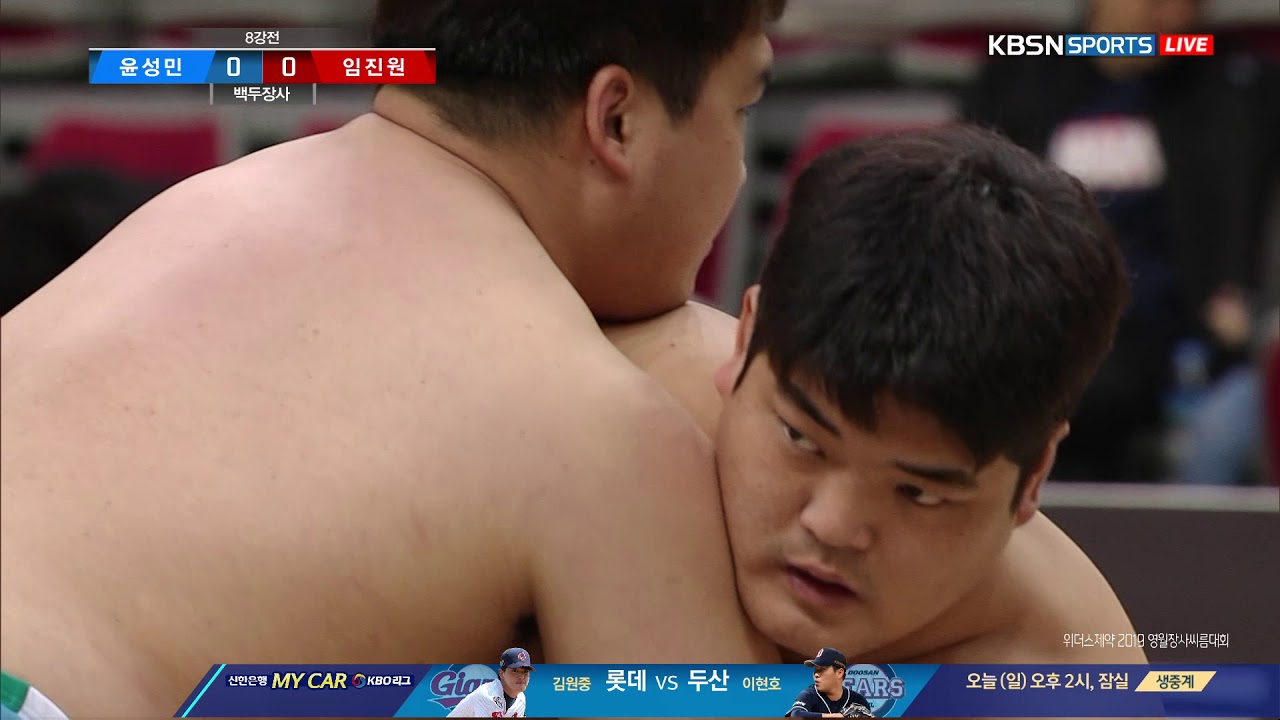 [영월장사씨름대회] 윤성민(영암군민속씨름단) VS 임진원(영월군청) [위더스 제약 2019 영월장사씨름대회]