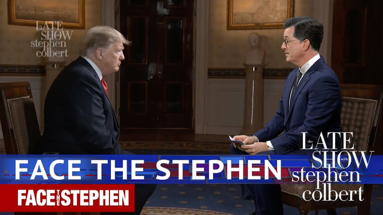 Stephen Interviews Trump's Super Bowl Interview