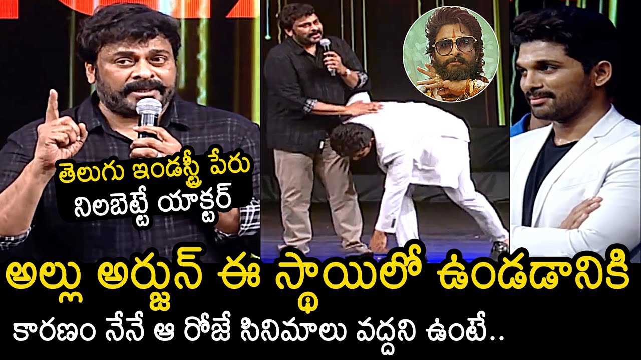 Megastar Chiranjeevi Superb Words About Allu Arjun | Best Actor Award | Pushpa | News Buzz
