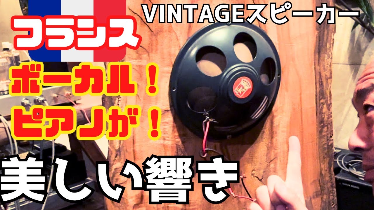 【感動！】フランスのVINTAGE スピーカーの魅力に迫る！Audaxスピーカー